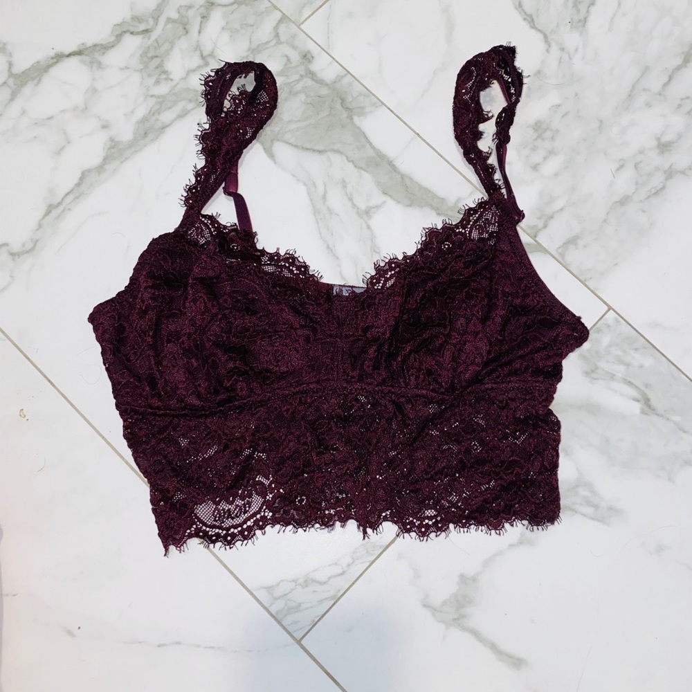 Maroon bralette